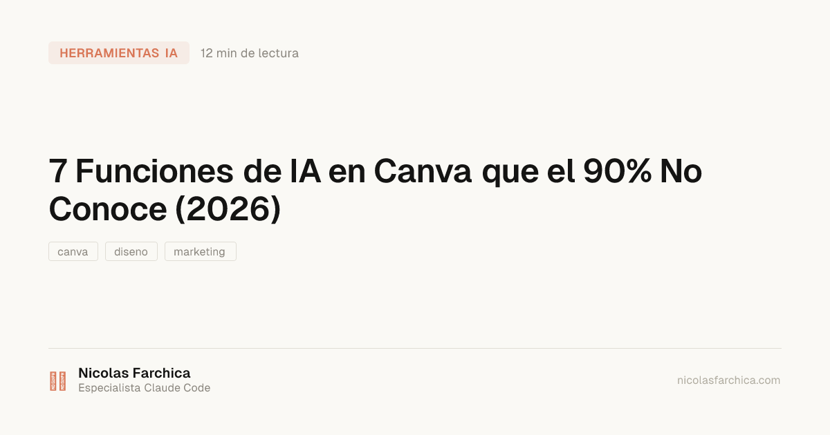 7 Funciones de IA en Canva que el 90% No Conoce (2026)