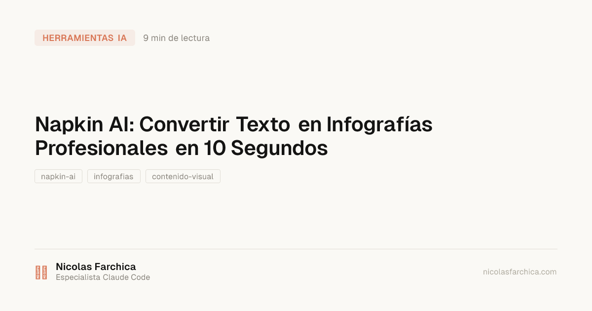 Napkin AI: Convertir Texto en Infografías Profesionales en 10 Segundos