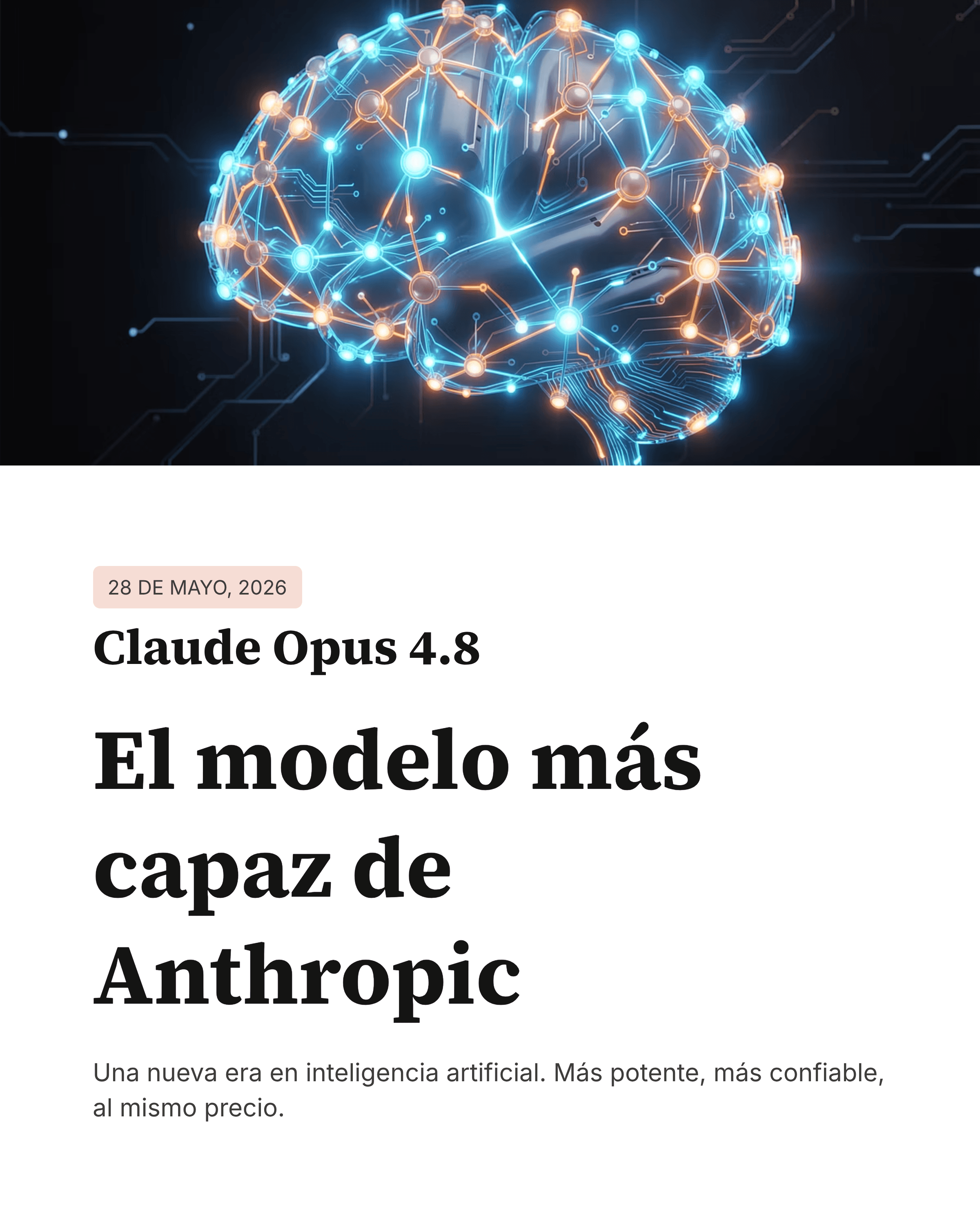 Claude Opus 4.8: benchmarks reales, Dynamic Workflows y por qué es el mejor modelo para agentes
