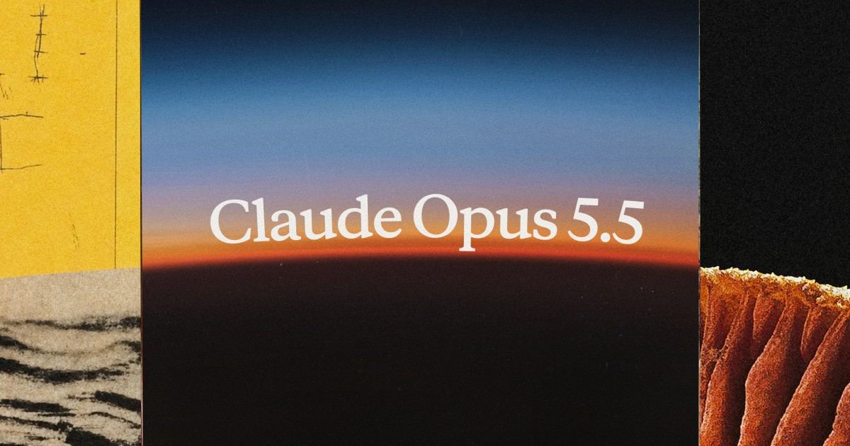 Portada oficial del anuncio de lanzamiento de Claude Opus 5.5