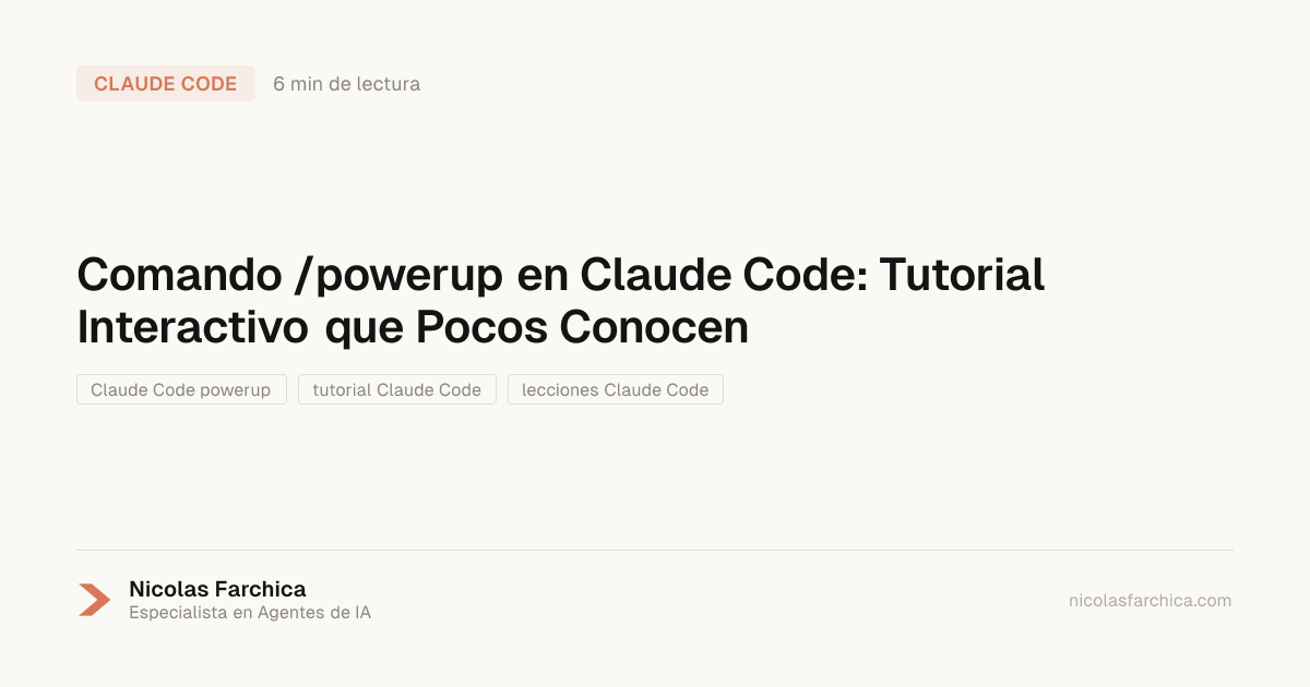 Comando /powerup en Claude Code: Tutorial Interactivo que Pocos Conocen ...